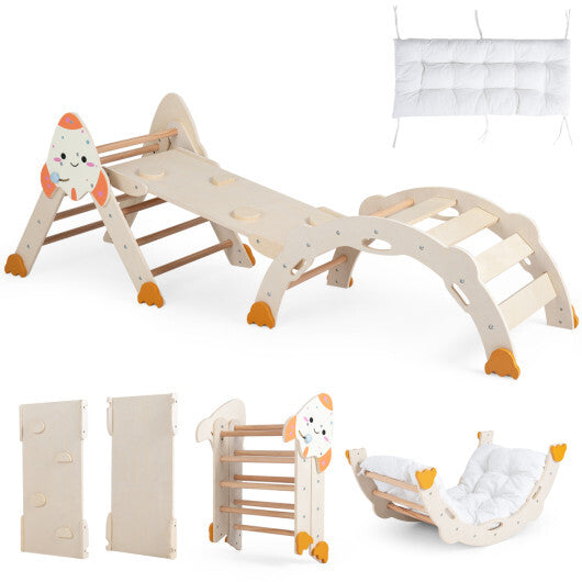 8-in-1 Foldable Climbing Toys for Toddlers Rocket-Themed-Multicolor LuxuryLifeWay Online Store
