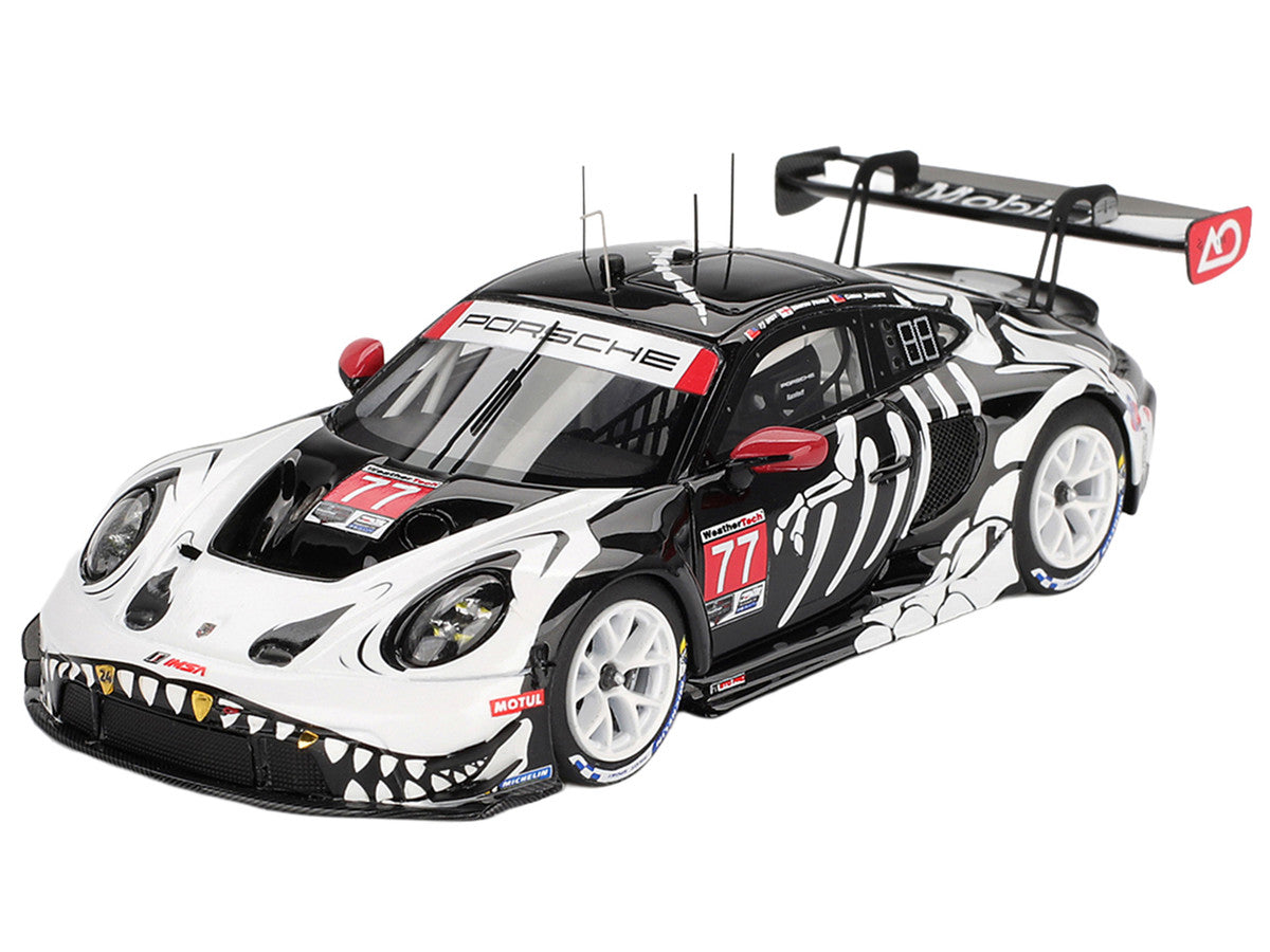 Porsche 911 GT3 R #77 Klaus Bachler - Laurin Heinrich - Michael Christensen "AO Racing Skeleton Rexy" GTD Pro IMSA "Petit Le Mans" (2025) 1/43 Model Car by True Scale Miniatures LuxuryLifeWay Online Store