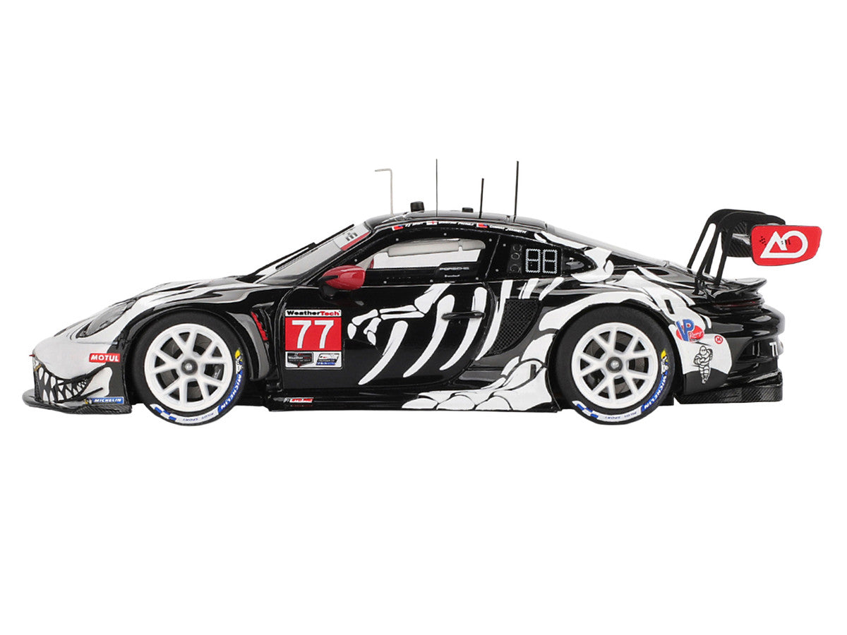 Porsche 911 GT3 R #77 Klaus Bachler - Laurin Heinrich - Michael Christensen "AO Racing Skeleton Rexy" GTD Pro IMSA "Petit Le Mans" (2025) 1/43 Model Car by True Scale Miniatures LuxuryLifeWay Online Store
