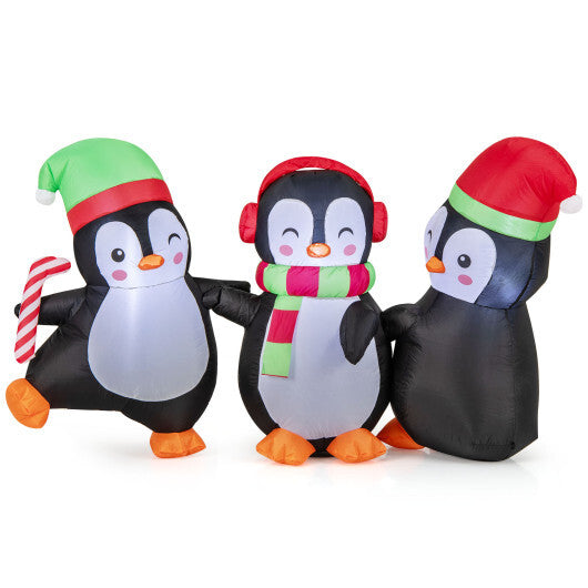 Christmas Inflatable Penguins Family with Built-in LED Lights LuxuryLifeWay Online Store