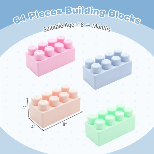 64 pcs Building Blocks for Toddlers Educational Toy LuxuryLifeWay Online Store