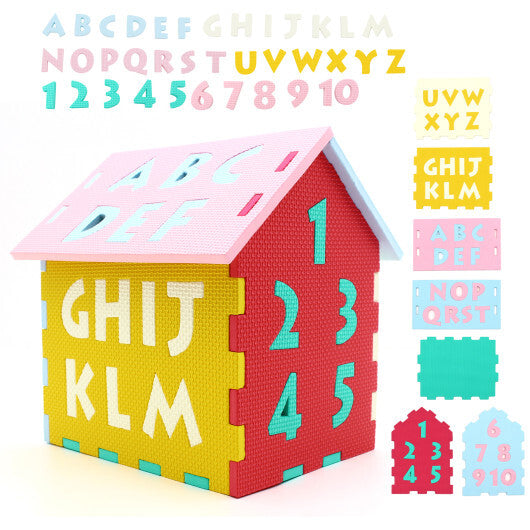 Puzzle Floor Mats with Interlocking Alphabet and Number for Kids LuxuryLifeWay Online Store