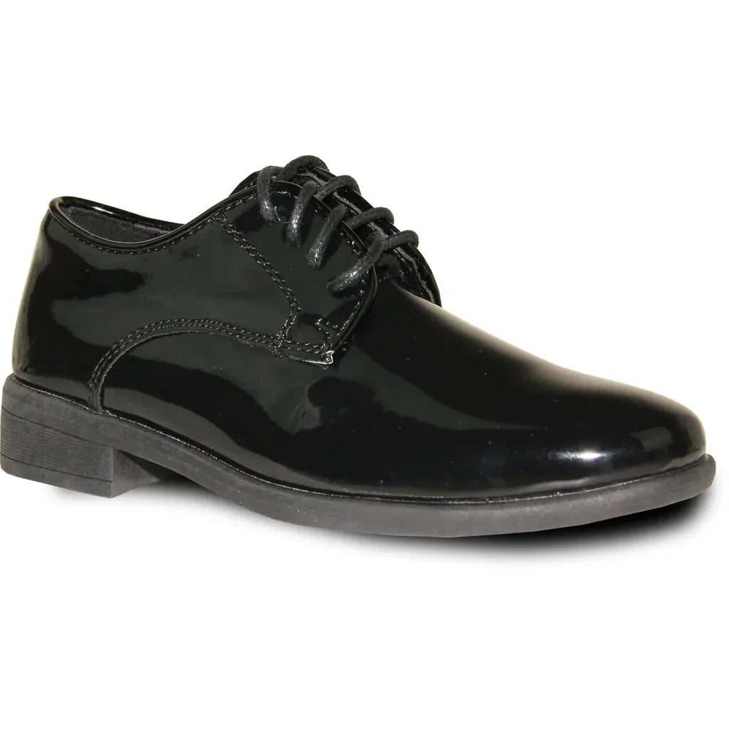 VANGELO Boy TUX-12KID Dress Shoe Formal Tuxedo for Prom & Wedding Black Patent LuxuryLifeWay Online Store