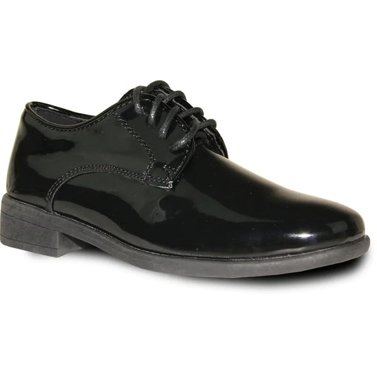 VANGELO Boy TUX-12KID Dress Shoe Formal Tuxedo for Prom & Wedding Black Patent LuxuryLifeWay Online Store