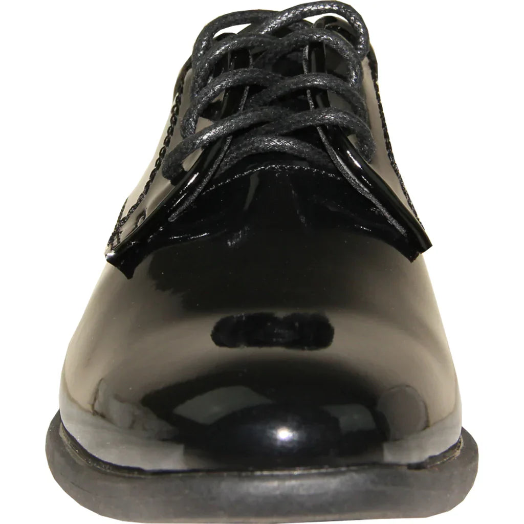VANGELO Boy TUX-12KID Dress Shoe Formal Tuxedo for Prom & Wedding Black Patent LuxuryLifeWay Online Store