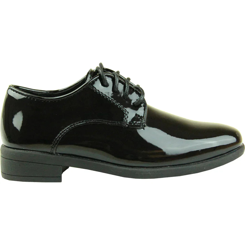 VANGELO Boy TUX-12KID Dress Shoe Formal Tuxedo for Prom & Wedding Black Patent LuxuryLifeWay Online Store