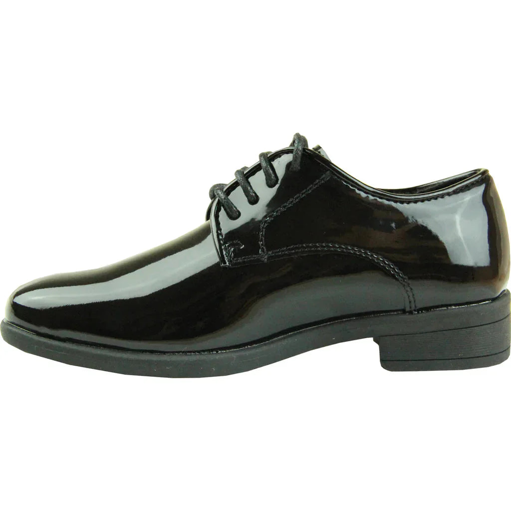 VANGELO Boy TUX-12KID Dress Shoe Formal Tuxedo for Prom & Wedding Black Patent LuxuryLifeWay Online Store