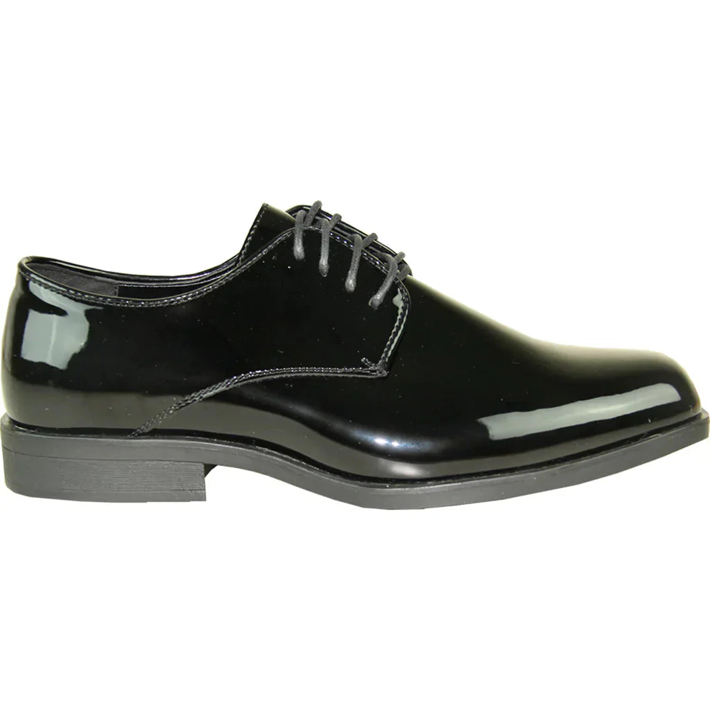 VANGELO Men Dress Shoe TUX-1 Oxford Formal Tuxedo for Prom & Wedding Black Patent LuxuryLifeWay Online Store
