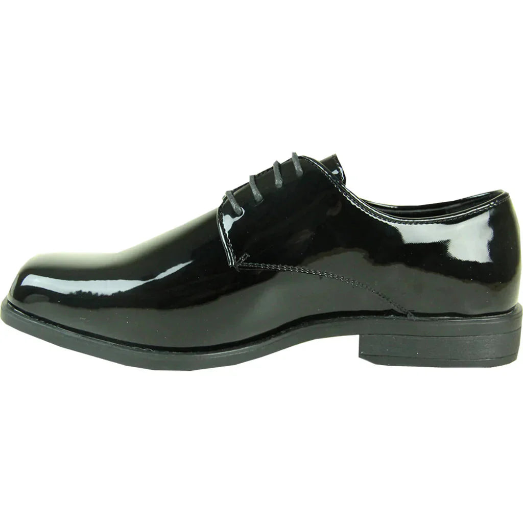 VANGELO Men Dress Shoe TUX-1 Oxford Formal Tuxedo for Prom & Wedding Black Patent LuxuryLifeWay Online Store