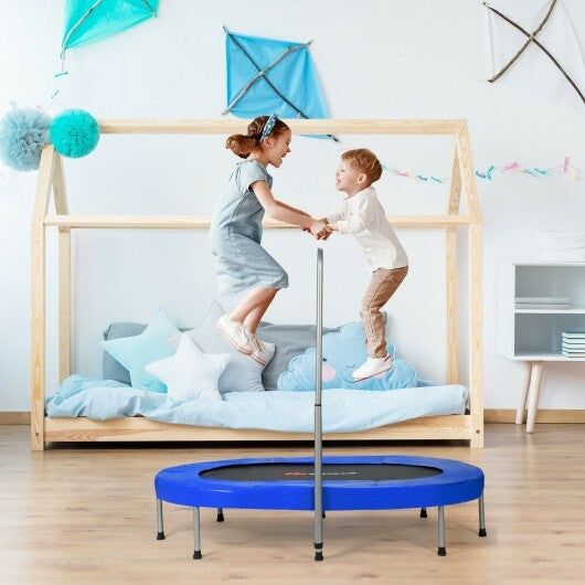 2-Person Foldable Mini Kids Fitness Rebounder Trampoline-Blue LuxuryLifeWay Online Store