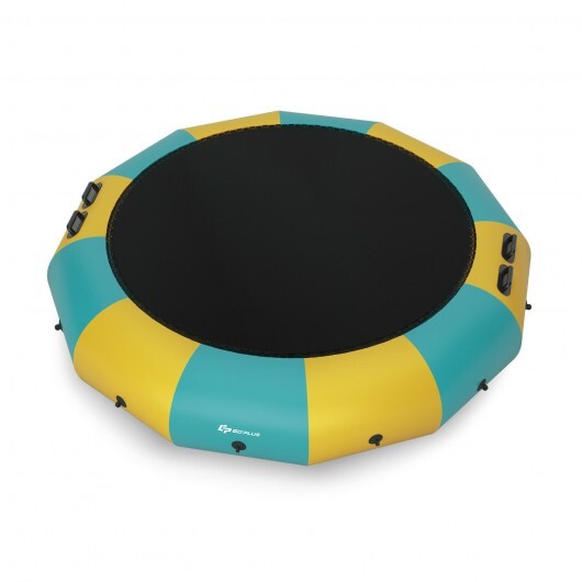 15 Feet Inflatable Splash Padded Water Bouncer Trampoline-Yellow LuxuryLifeWay Online Store