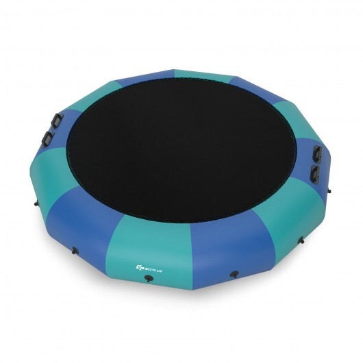 15 Feet Inflatable Splash Padded Water Bouncer Trampoline-Yellow LuxuryLifeWay Online Store