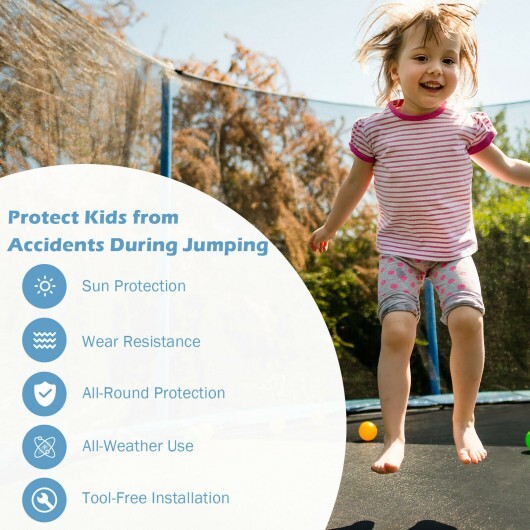 Replacement Weather-Resistant Trampoline Safety Enclosure Net-8 ft LuxuryLifeWay Online Store