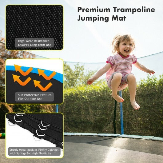 High-Elastic PP Replacement Jumping Mat-15 ft - Color: Black - Size: 15 ft LuxuryLifeWay Online Store