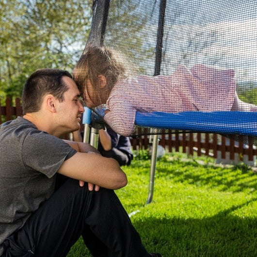 Trampoline Replacement Protection Enclosure Net with Zipper-12 ft - Color: Black - Size: 12 ft LuxuryLifeWay Online Store