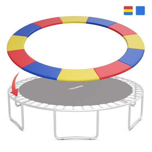 16 Feet Waterproof and Tear-Resistant Universal Trampoline Safety Pad Spring Cover-Blue LuxuryLifeWay Online Store