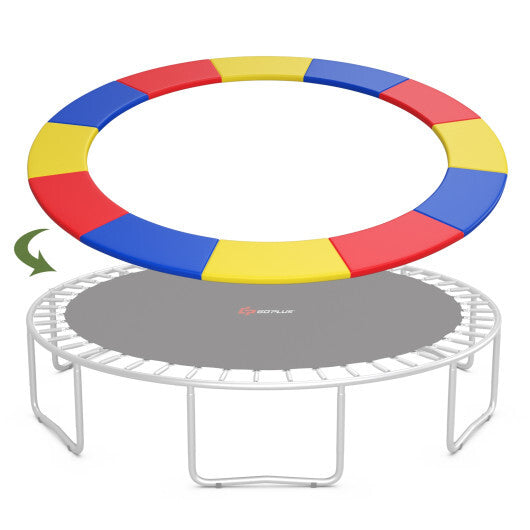 12 Feet Waterproof and Tear-Resistant Universal Trampoline Safety Pad Spring Cover-Multicolor LuxuryLifeWay Online Store