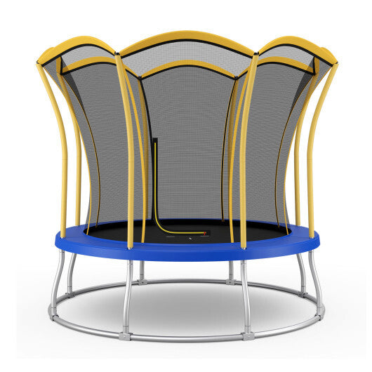 10 Feet Unique Flower Shape Trampoline with Galvanized Steel Frame-Orange LuxuryLifeWay Online Store