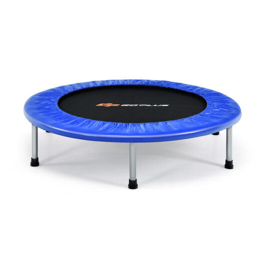 36 Inch Mini Folding Trampoline Portable Recreational Fitness Rebounder-Silver LuxuryLifeWay Online Store