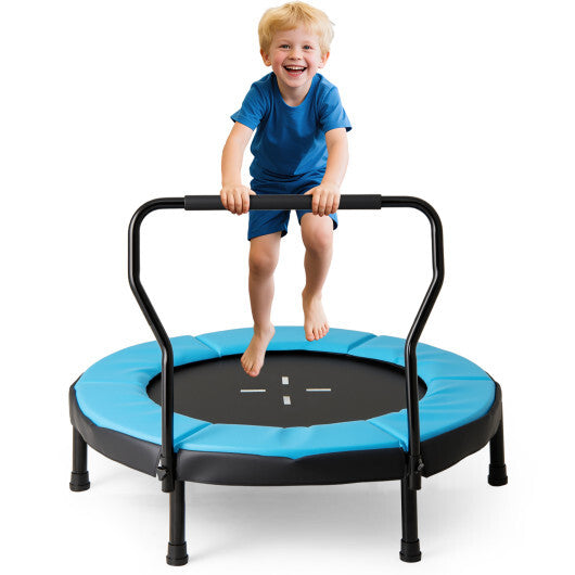 40 Inch Trampoline for Kids Indoor Outdoor Fitness Trampoline-Blue LuxuryLifeWay Online Store