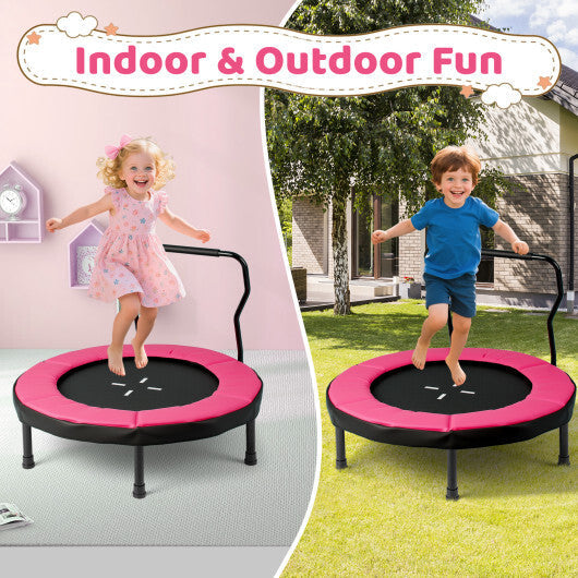 40 Inch Trampoline for Kids Indoor Outdoor Fitness Trampoline-Blue LuxuryLifeWay Online Store
