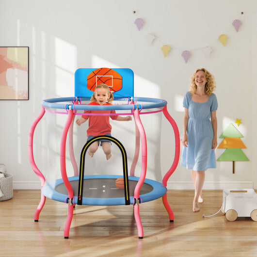 Kids Trampoline Indoor & Outdoor Pumpkin Trampoline-Pink LuxuryLifeWay Online Store