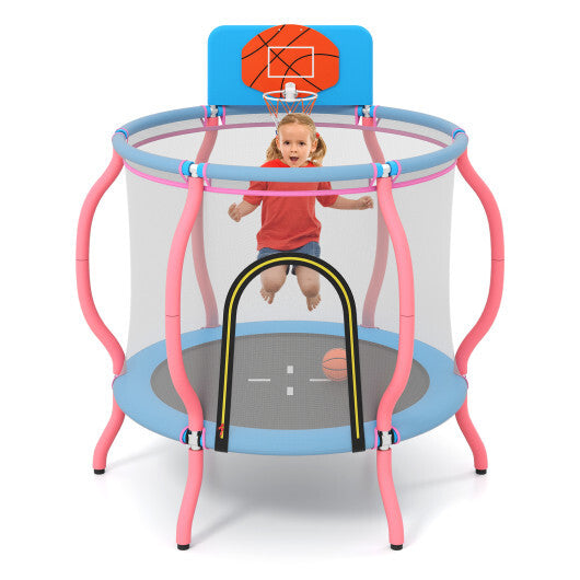 Kids Trampoline Indoor & Outdoor Pumpkin Trampoline-Pink LuxuryLifeWay Online Store