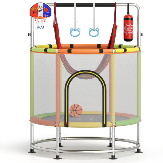 55" Kids Trampoline Gift for for 3-6 Years Old Boys and Girls-Navy LuxuryLifeWay Online Store
