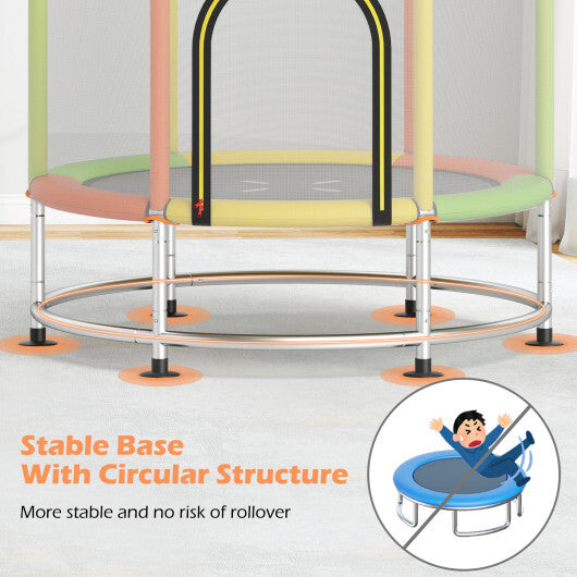 55" Kids Trampoline Gift for for 3-6 Years Old Boys and Girls-Navy LuxuryLifeWay Online Store