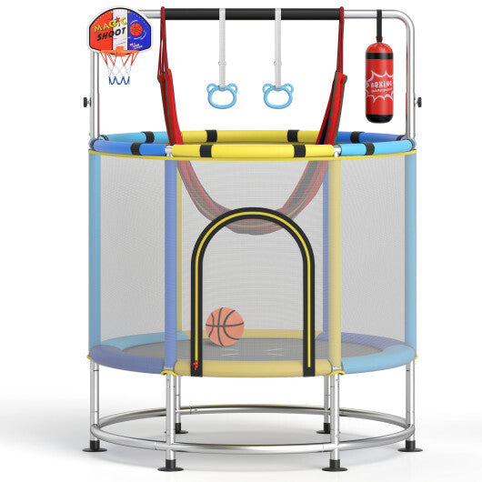 55" Kids Trampoline Gift for for 3-6 Years Old Boys and Girls-Navy LuxuryLifeWay Online Store
