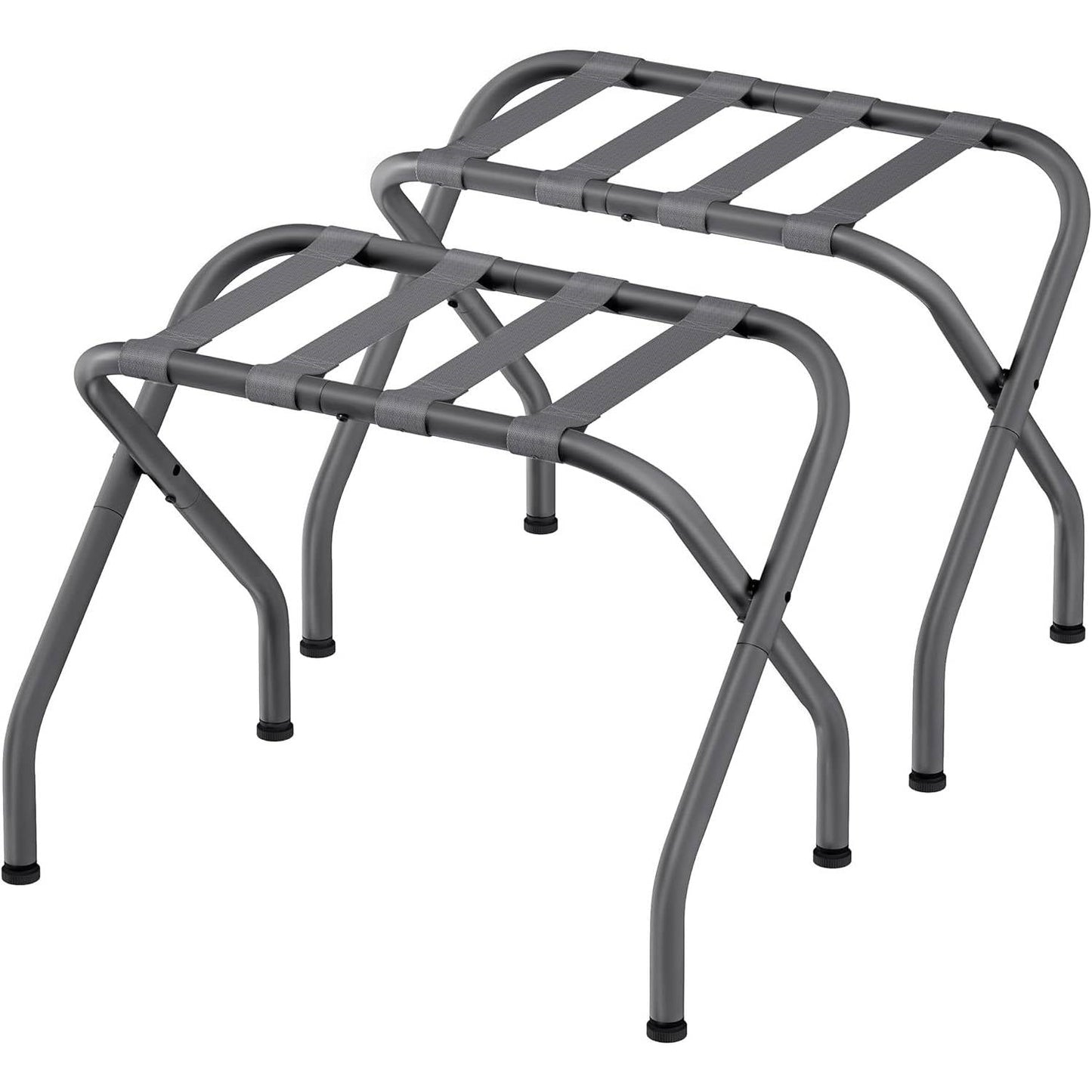 Set of 2 - Sturdy Grey Metal Folding Luggage Rack LuxuryLifeWay Online Store