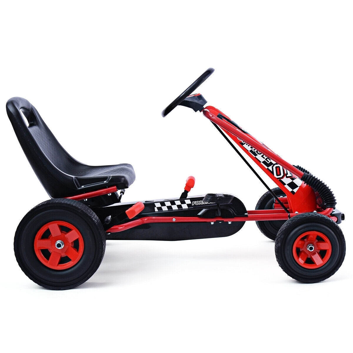 4 Wheels Kids Ride On Pedal Powered Bike Go Kart Racer Car Outdoor Play Toy-Red - Color: Red LuxuryLifeWay Online Store