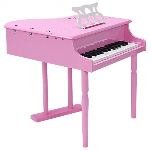 Musical Instrument Toy 30-Key Children Mini Grand Piano with Bench-Pink - Color: Pink LuxuryLifeWay Online Store