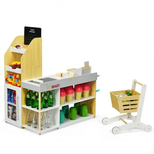 Grocery Store Playset Pretend Play Supermarket Shopping Set LuxuryLifeWay Online Store