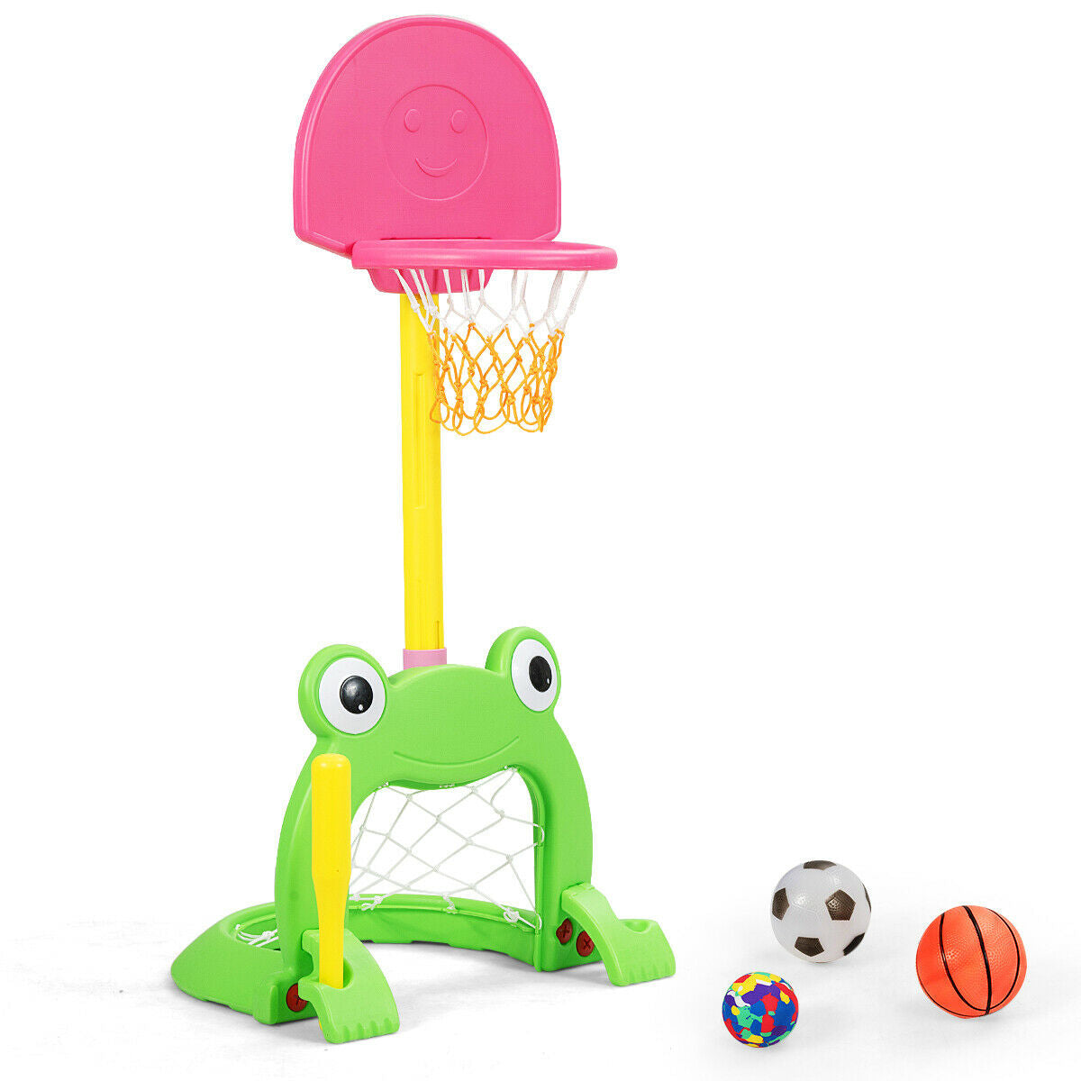 3-in-1 Kids Basketball Hoop Set Stand - Color: Multicolor LuxuryLifeWay Online Store
