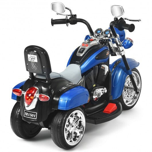 6V 3 Wheel Kids Motorcycle-Blue LuxuryLifeWay Online Store