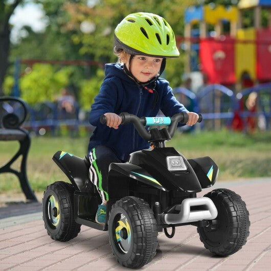6V Kids Electric ATV 4 Wheels Ride-On Toy -Black LuxuryLifeWay Online Store