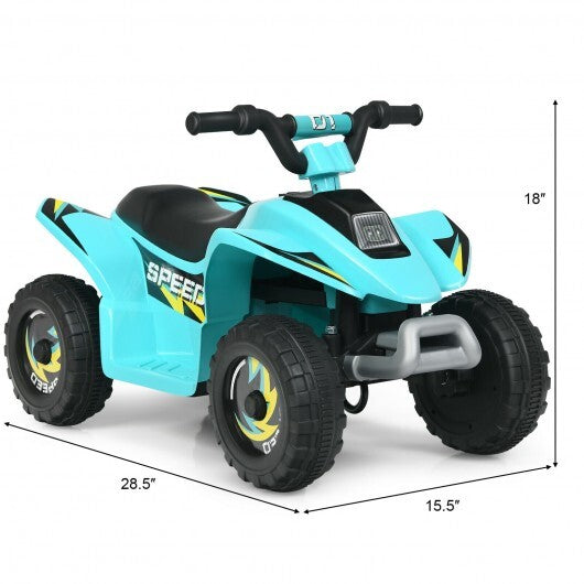 6V Kids Electric ATV 4 Wheels Ride-On Toy -Black LuxuryLifeWay Online Store