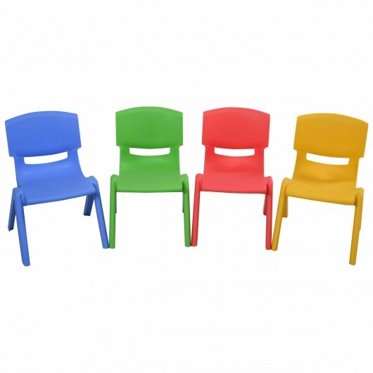 4-pack Colorful Stackable Plastic Children Chairs LuxuryLifeWay Online Store