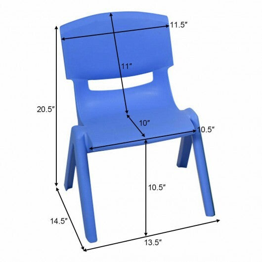 4-pack Colorful Stackable Plastic Children Chairs LuxuryLifeWay Online Store