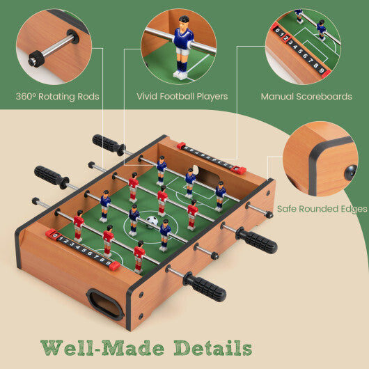 20 Inch Indoor Competition Game Soccer Table - Color: Brown LuxuryLifeWay Online Store