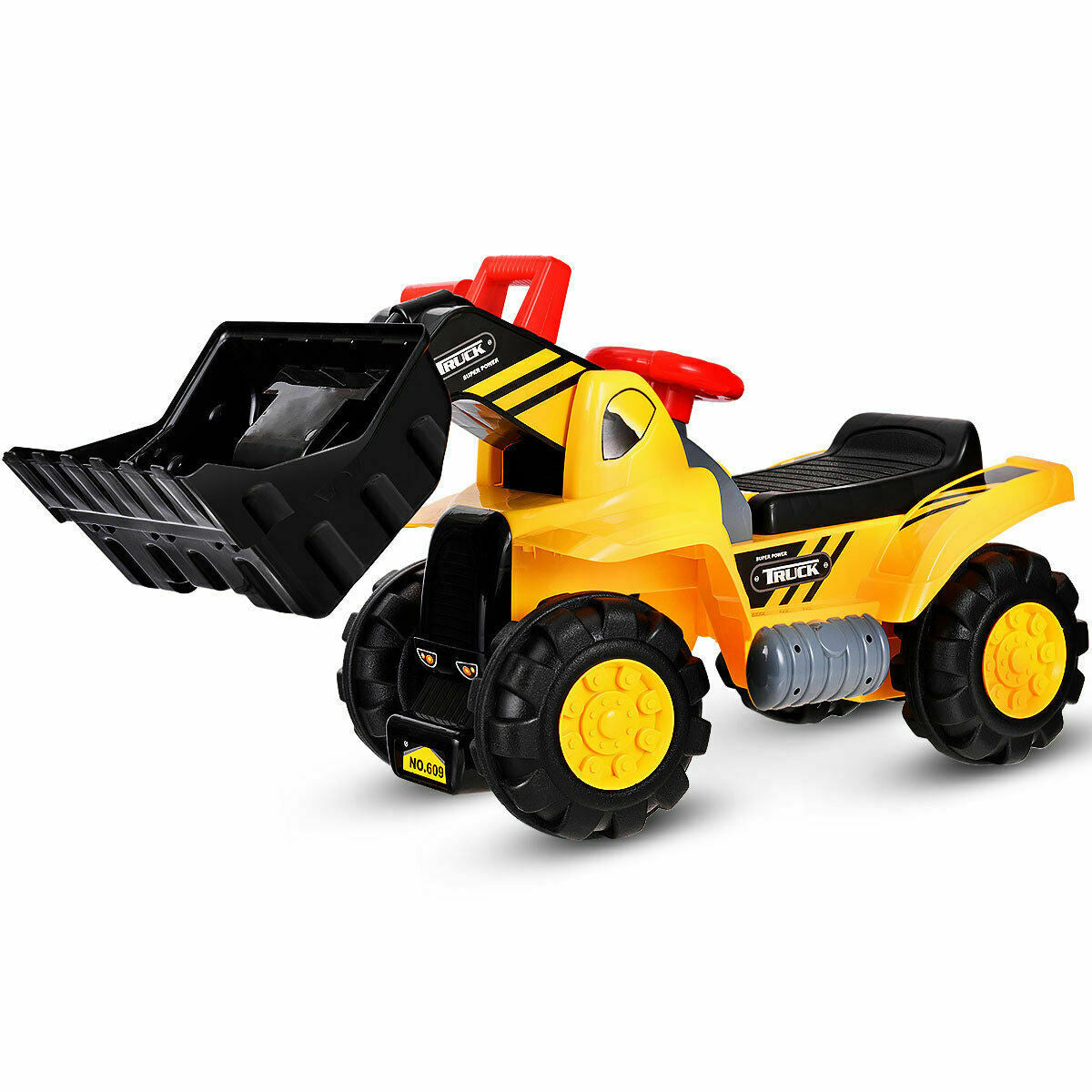 Kids Ride On Bulldozer Toy Play Truck with Adjustable Bucket Aged 3+ Years Old - Color: Yellow LuxuryLifeWay Online Store