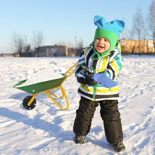 Outdoor Garden Backyard Play Toy Kids Metal Wheelbarrow-Red LuxuryLifeWay Online Store