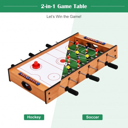 2-in-1 Indoor/Outdoor Air Hockey Foosball Game Table LuxuryLifeWay Online Store