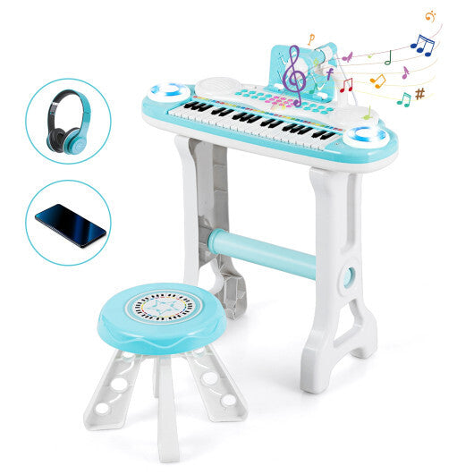 37-key Kids Electronic Piano Keyboard Playset-Pink LuxuryLifeWay Online Store