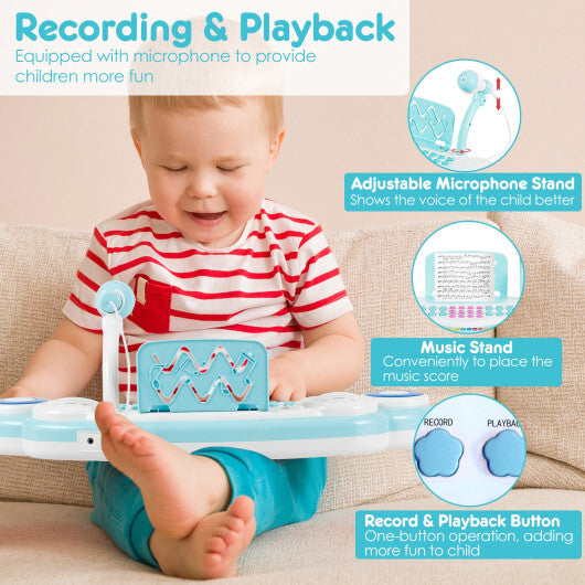 37-key Kids Electronic Piano Keyboard Playset-Pink LuxuryLifeWay Online Store