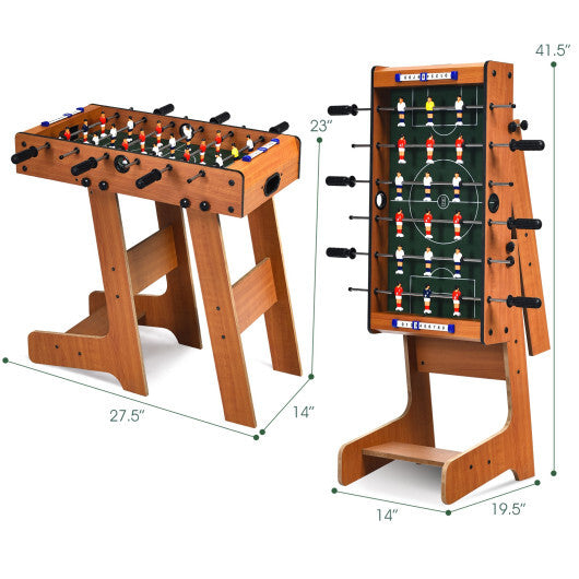 Space Saving Table Football with Durable Handle and 2 Footballs LuxuryLifeWay Online Store