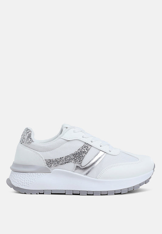 Tapers Glitter Detail Chunky Sneakers LuxuryLifeWay Online Store