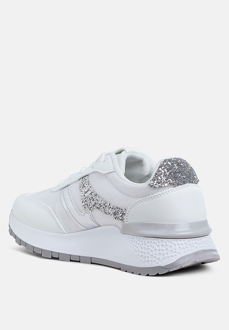 Tapers Glitter Detail Chunky Sneakers LuxuryLifeWay Online Store