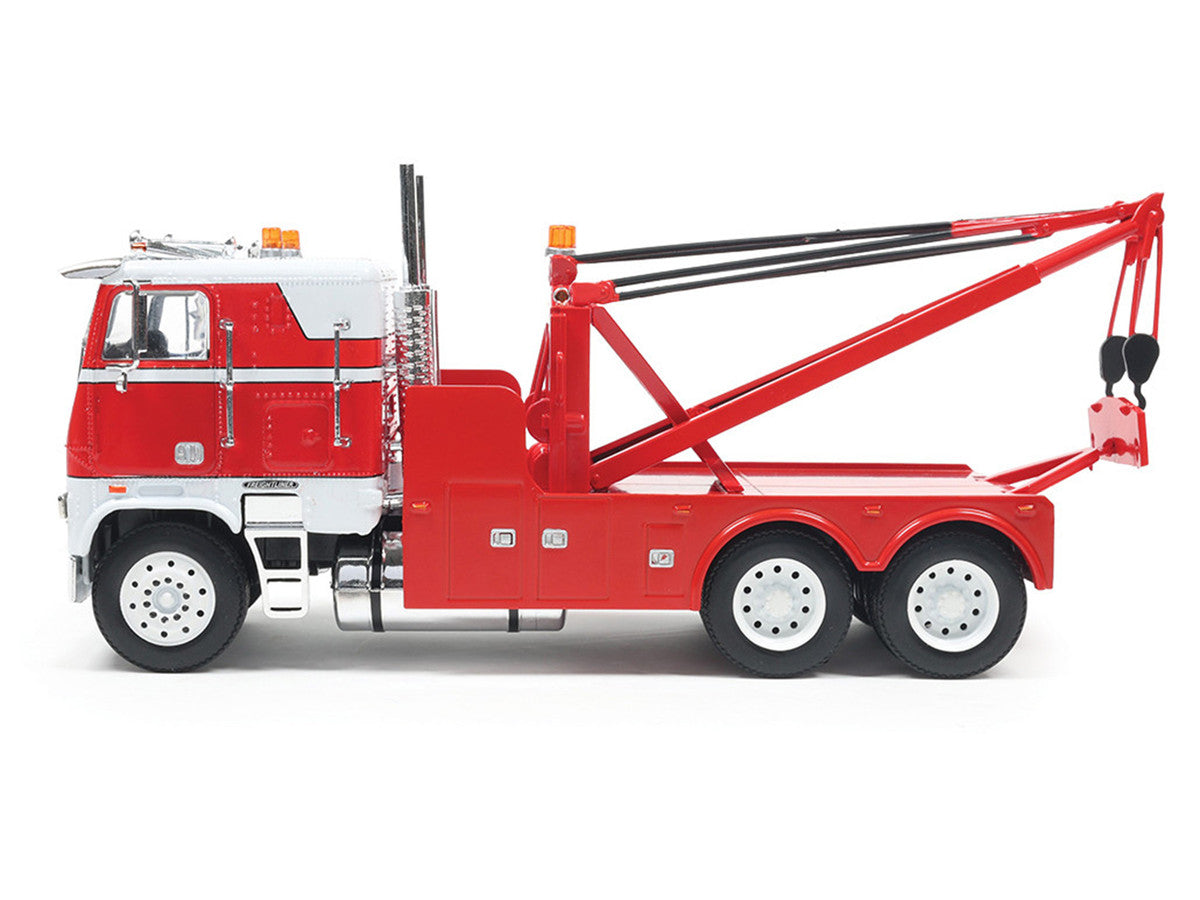 1987 Freightliner FLA Tow Truck Red and White 1/43 Diecast Model by IXO Models LuxuryLifeWay Online Store